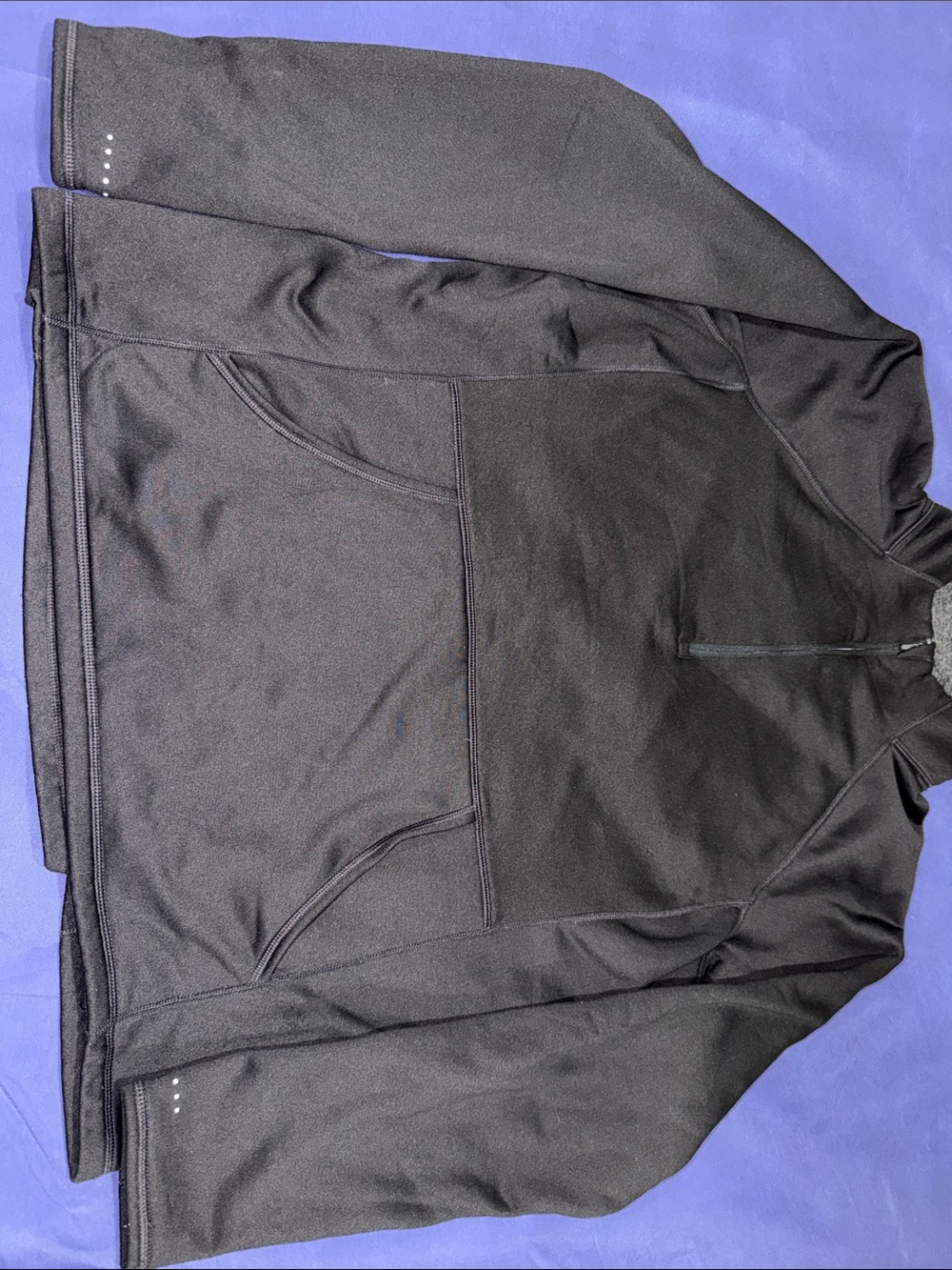 Old Navy Black Woman’s Half-Zip Performance Go-Dry Pullover